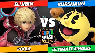 SSC 2023  elijmin Shulk Vs Kurshaun Pacman Smash Ultimate Tournament [upl. by Aynuat]