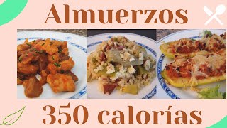 Almuerzos Saludables con menos de 350 Calorías [upl. by Eelram]