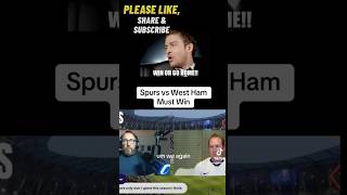 Tottenham vs West Ham MUST WIN GAME tottenham thfc westham premierleague football shorts [upl. by Howland]