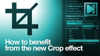 How to use the new Crop effect in VSDC Free Video Editor [upl. by Aniretak]