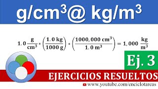 gcm3 a kgm3 Densidad  Parte 3 [upl. by Germayne]