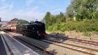 34046 quotBrauntonquot with The Welsh Dragonquot passing Kemble Station 19th September 2024 [upl. by Edith]