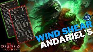 Diablo 4  Andariels Visage Makes Wind Shear Invincible  Season 4 [upl. by Aitsirhc]