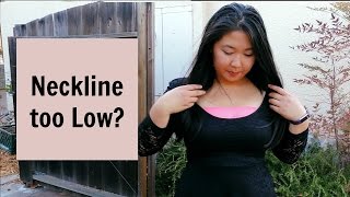 Neckline too Low NoSew DIY Fix [upl. by Anirrok]