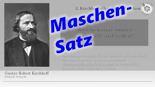 Maschenregel  Maschensatz [upl. by Dnomyaw]