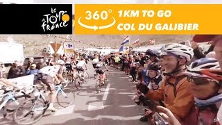 1km before the summit of the Galibier  360°  Tour de France [upl. by Wyatan]