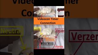 Videocon washing machine wash timer wiring connection [upl. by Atnwahs42]