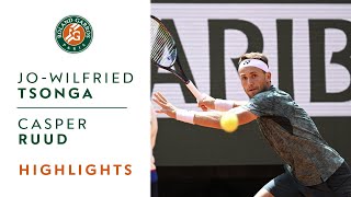 JoWilfried Tsonga vs Casper Ruud  Round 1 Highlights I RolandGarros 2022 [upl. by Odnalor]