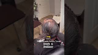 braids hairstyles alopecia stitchbraids naturalhair knotlessbraids How to thin hair care [upl. by Meesan944]