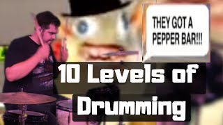 10 Levels of Drumming  Quiznos Rat Song [upl. by Melitta]