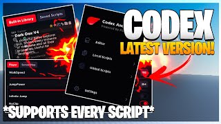 Official Codex Executor Download  SUPPORTS ALL SCRIPTS  PASTEBIN [upl. by Ydoow511]