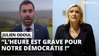 Julien Odoul réagit aux réquisitions contre Marine Le Pen et crie au scandale démocratique [upl. by Llirrehs68]