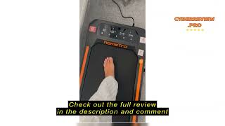 Review homeTro Incline Walking Pad Treadmill Walking Jogging Treadmills for Home Portable Compact [upl. by Airamanna]