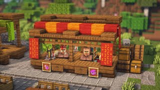 Minecraft  How to build a Market Stall [upl. by Docilla]