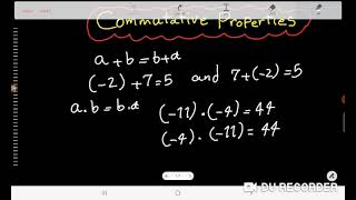 Algebra lesson 2 commutative properties [upl. by Ilatfen190]