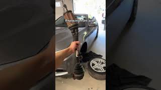 Front Axle Replacement BMW F10 bmw bmwf10 bmw528i bmwrepair bmwengine carrepair carguy [upl. by Aytnahs]