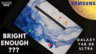 Samsung Galaxy Tab S8 Ultra  Bright enough for outside [upl. by Serrell]