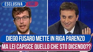 Diego Fusaro Umilia e Ridicolizza Parenzo che Reagisce ma viene Zittito [upl. by Lagiba]