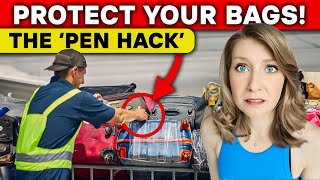 9 PROVEN Ways to Prevent Theft from Checked Luggage BEWARE of Pen Hack [upl. by Eniluqcaj694]