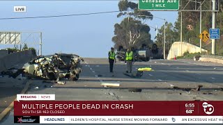 Multiple people killed in crash on SR163 in Kearny Mesa area [upl. by Sonnnie51]