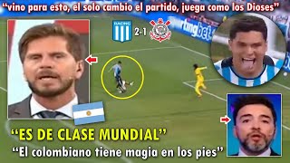 quotJUANFER es el DISTINTOquot PERIODISTAS ARGENTINOS SE RINDEN A DOBLETE de JUANFER QUINTERO CON RACING [upl. by Irbmac668]