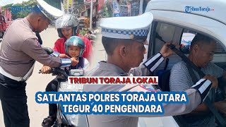 Operasi Zebra 2024 Satlantas Polres Toraja Utara Tegur 40 Pengendara yang Tak Taat Berlalu Lintas [upl. by Essined]