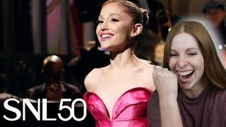 Vocal coach reacts Ariana Grande SNL monologue 2024 [upl. by Crain629]