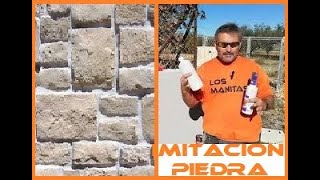 COMO HACER EFECTO DE PIEDRA CON MORTEROSFÁCILMENTE [upl. by Ymarej]