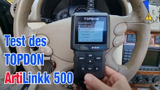 Test des OBD2 Scanner  Topdon Artilink 500  30 Rabattcode für euch [upl. by Dong]