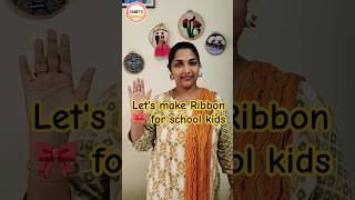 Diy Ribbon 🎀 band 💡shorts lifehacks diy ribbonbowshairstyles trending viral [upl. by Eugnimod]