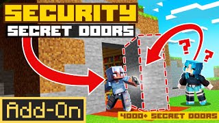 SECURITY SECRET DOORS  Minecraft Marketplace Addon  Showcase [upl. by Adorl]