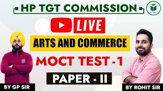 HP TGT Commission  Arts and Commerce  Mock Test 1  Paper II  CivilsTap Teaching Exams [upl. by Ecargyram]