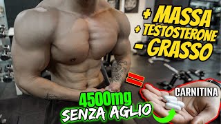 4500mg di CARNITINA sono un VERO DOPING NATURALE 👉🏻Usa QUESTI Integratori INSIEME NO Aglio [upl. by Teyut]