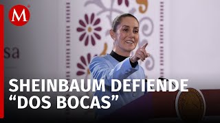 Dos Bocas opera al 80 Sheinbaum “quienes decían que no operaría están equivocados” [upl. by Barnaby]