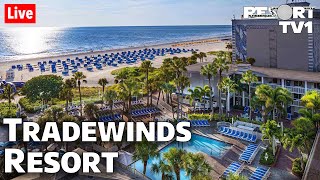 🔴Live Tradewinds Island Grand Resort  St Pete Beach Live Stream Tour [upl. by Zacharia346]