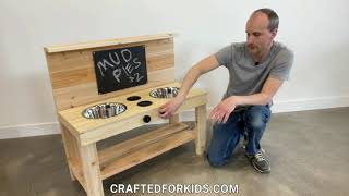 38quot Cedar Mud Kitchen Overview  Ultimate Easy To Build Outdoor Play Kitchen [upl. by Anawk883]