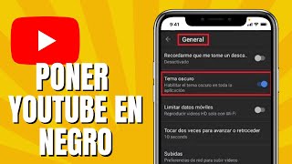 Cómo PONER YOUTUBE En Negro 2024 [upl. by Yehus]