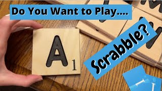 How to make DIY Giant Wall Sized Scrabble Board Game  Part 2  Making the Game Tiles [upl. by Donelson329]