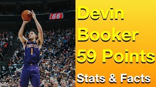 Devin Booker 59 Points  By The Numbers Stats amp Facts [upl. by Job]