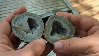 Lets Cut Open Keokuk Geodes [upl. by Akeim]