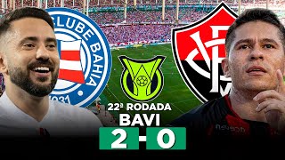 BAHIA 2 x 0 VITÓRIA BAVI Brasileirão Série A 2024 22ª Rodada  Narração [upl. by Aneehsram907]