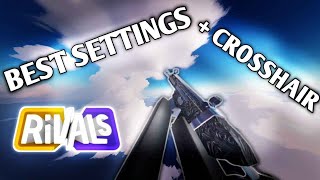 RIVALS BEST SETTINGS AND CROSSHAIR  TheDragos [upl. by Aihtnys]