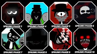 Phase 3 VS Phase 4 VS Phase 5 VS Phase 6 VS Phase 7 VS Phase 8 VS Phase 910 From Incredibox Sprunki [upl. by Ebocaj]