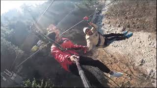 zipline adventure simla manali mountains activity shorts [upl. by Sudaorb]