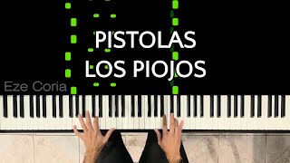 Pistolas  Los Piojos  PIANO TUTORIAL MEDIO [upl. by Wera]