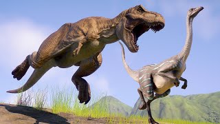 🔴CARNIVORE amp HERBIVORE DINOSAURS BATTLE amp HUNT  Jurassic World Evolution 2 [upl. by Einial]