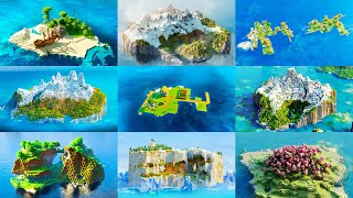 The BEST Survival Island Seeds for MINECRAFT 121 [upl. by Nnyw906]