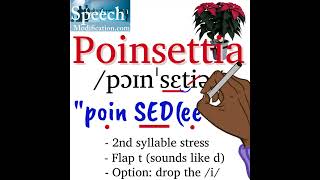 How to Pronounce Poinsettia Correctly [upl. by Eitisahc654]