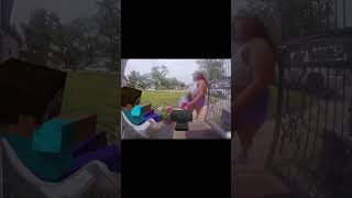 Steve what u doing minecraft steve funny happy [upl. by Aelhsa]