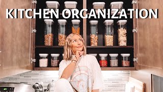 ORGANIZE AND CLEAN MY KITCHEN WITH ME  HUGE GROCERY HAUL 2021 [upl. by Zug]